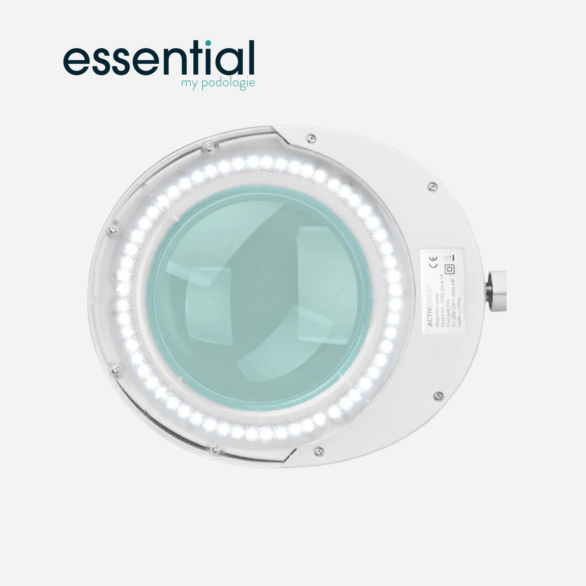 Lampe loupe Elegante 6025 pour table - Blanc ou noir - Essential by My Podologie - My Médical