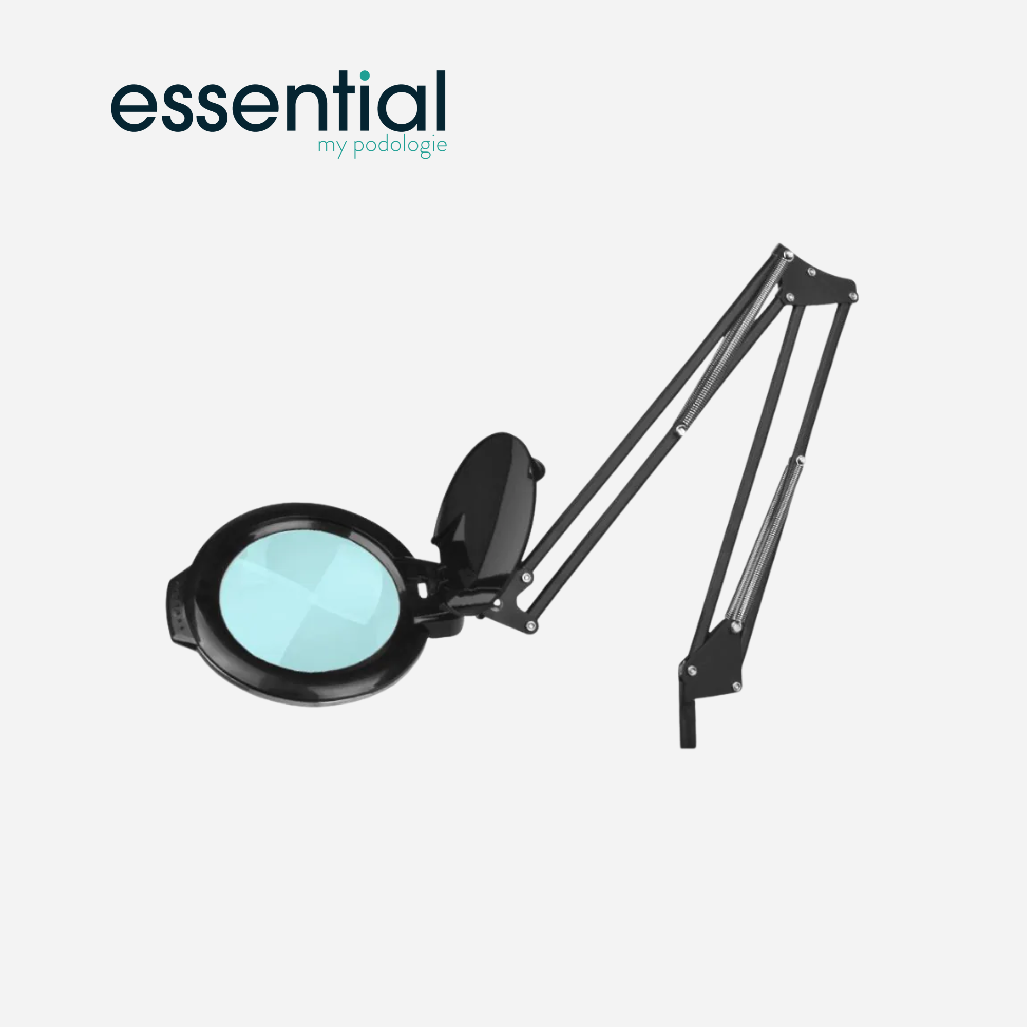 Lampe loupe articulée LED Moonlight 8013/6 avec trépied - Blanc ou Noir - Essential by My Podologie