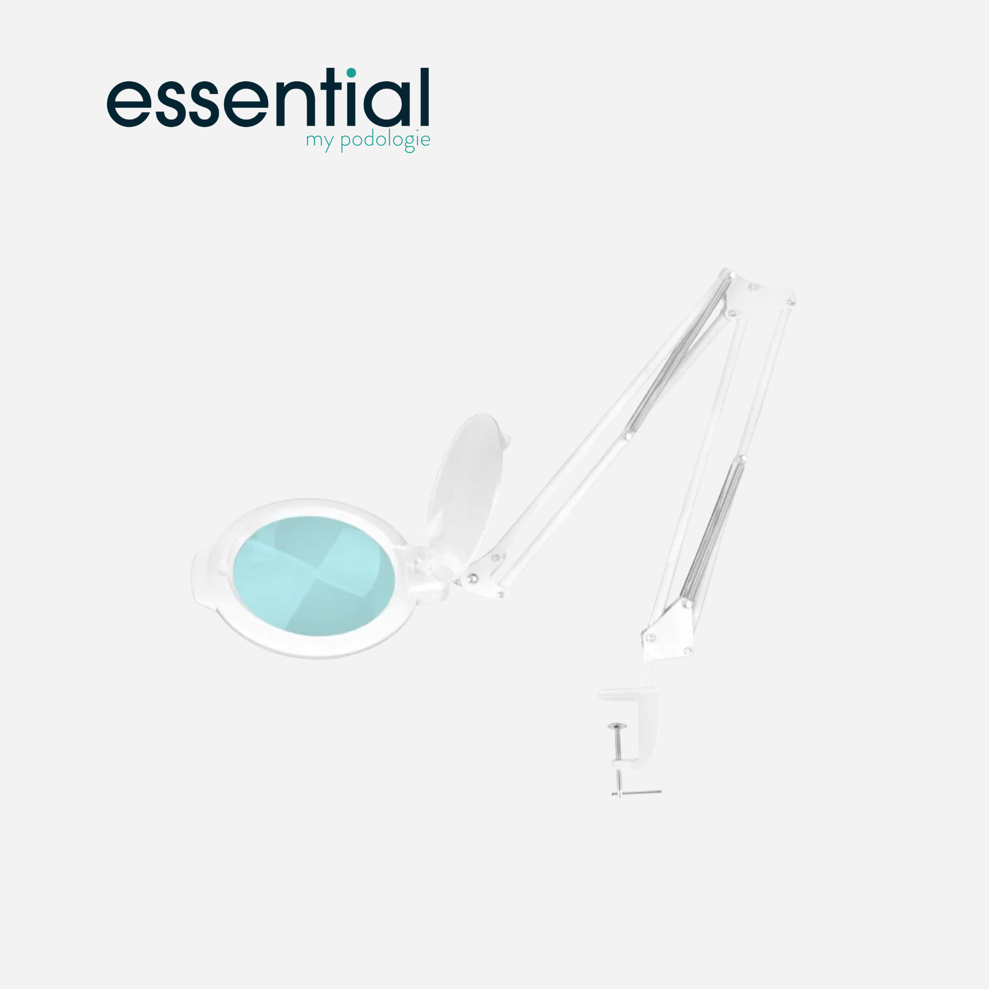 Lampe loupe articulée LED Moonlight 8013/6 pour table - Blanc ou Noir - Essential by My Podologie