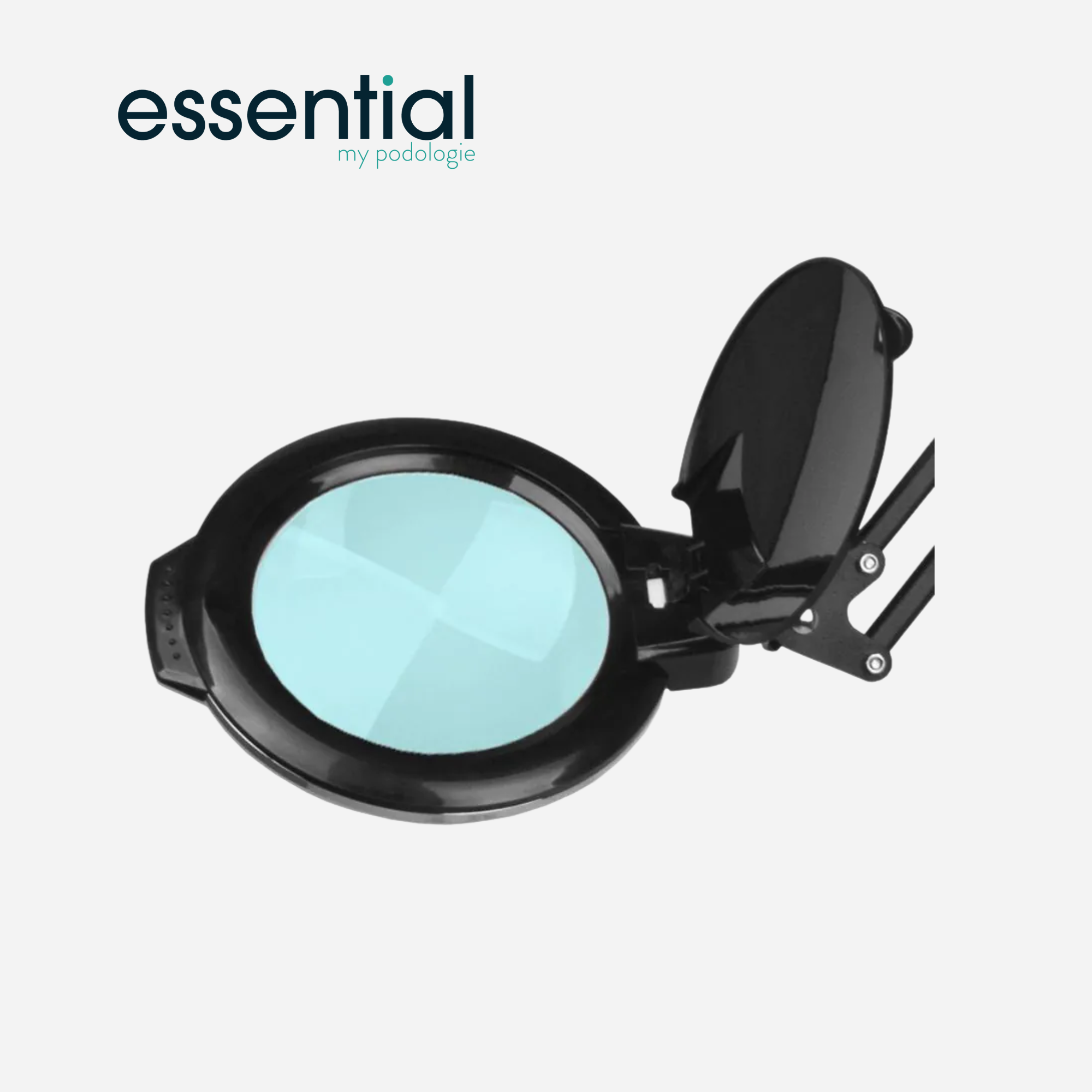 Lampe loupe articulée LED Moonlight 8013/6 avec trépied - Blanc ou Noir - Essential by My Podologie