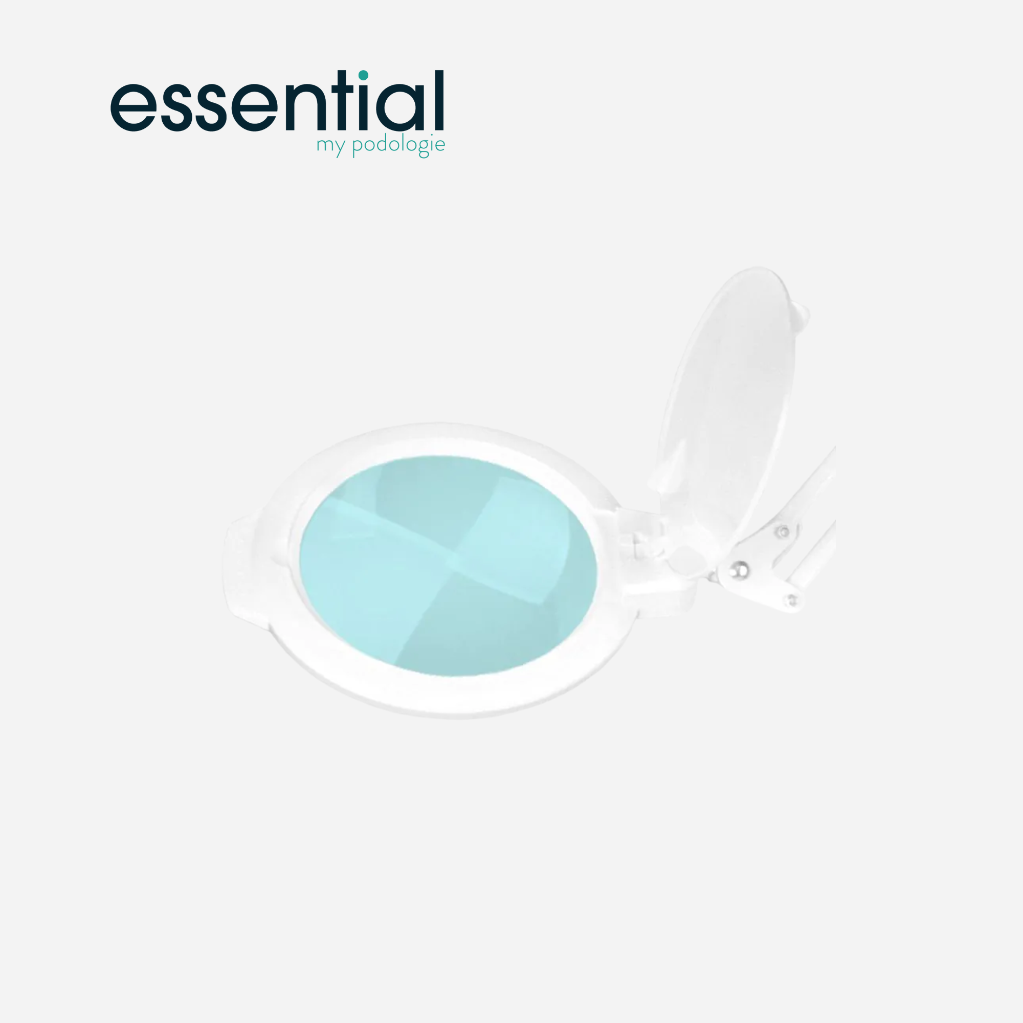 Lampe loupe articulée LED Moonlight 8013/6 avec trépied - Blanc ou Noir - Essential by My Podologie