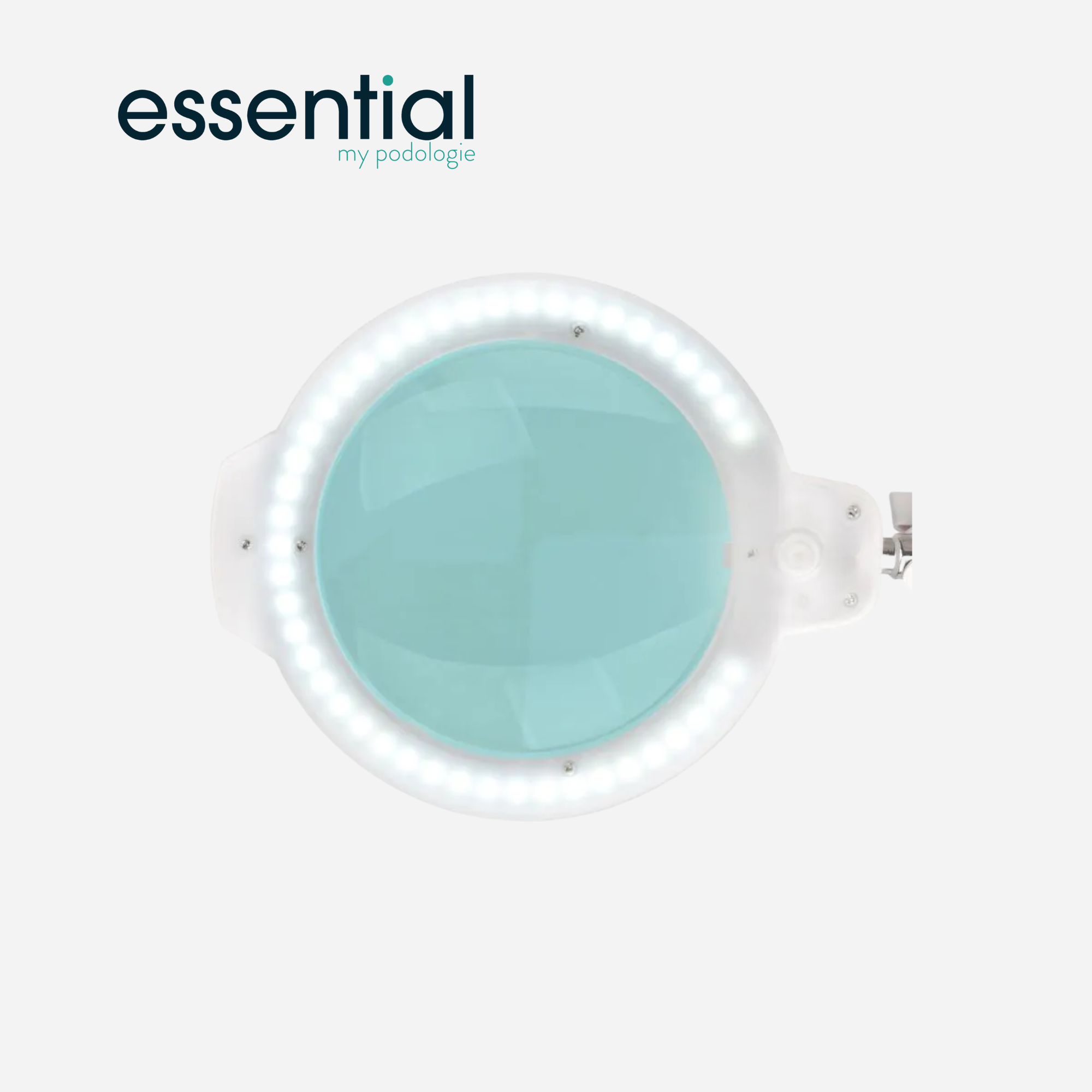 Lampe loupe articulée LED Moonlight 8013/6 avec trépied - Blanc ou Noir - Essential by My Podologie