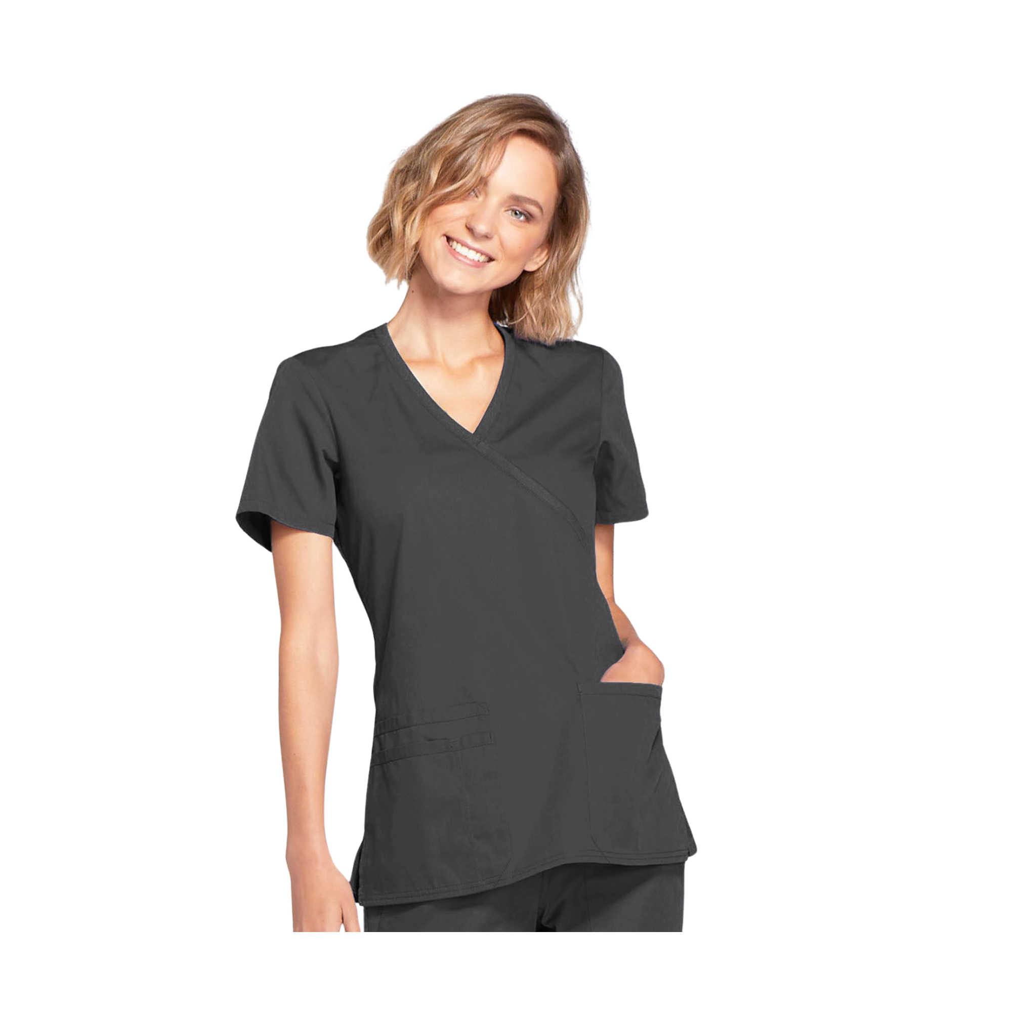 Limoges - Tunique médicale - Effet cache-coeur  - Manches courtes - Femme - Cherokee Cherokee Authentic Workwear 
