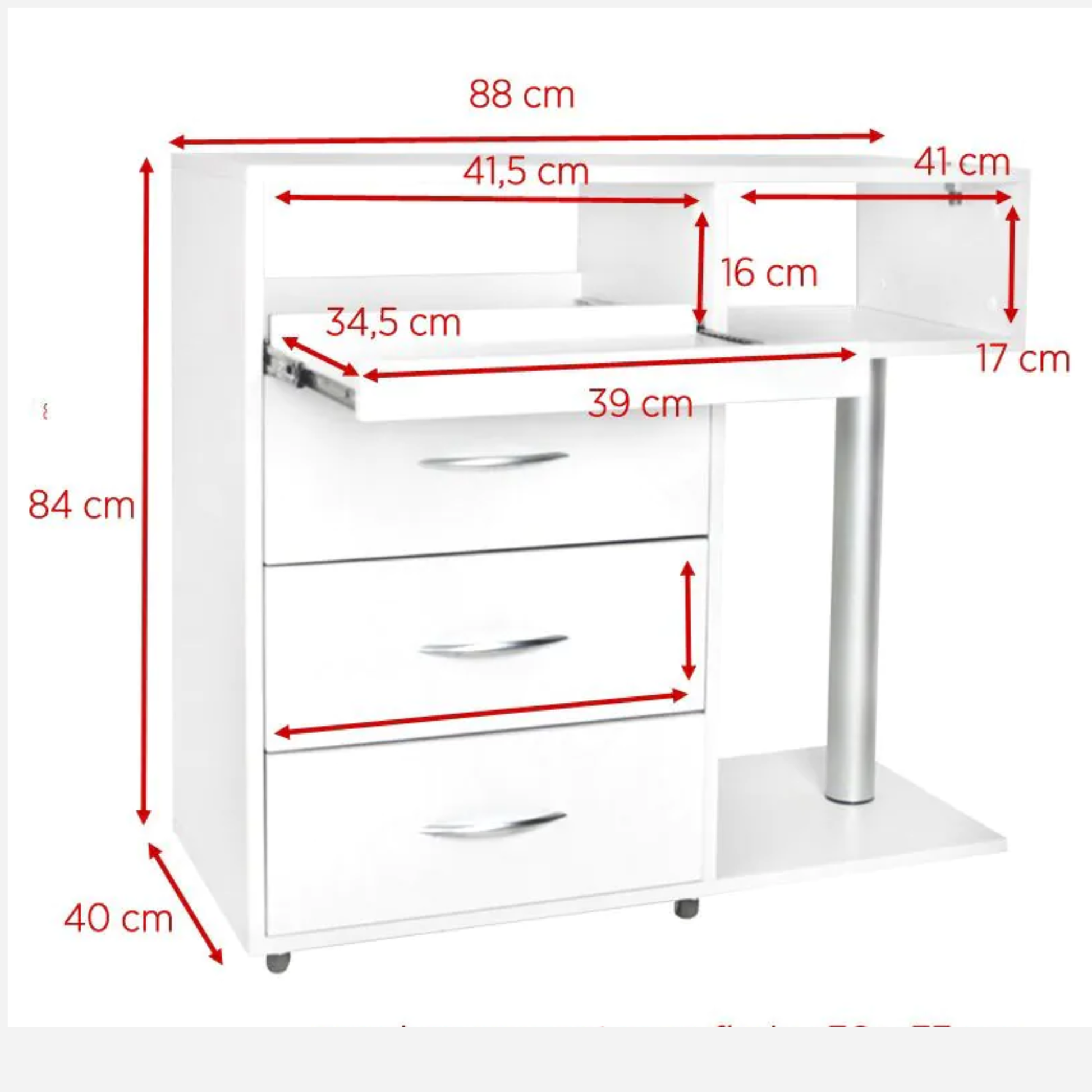 Meuble de Podologie - Y-300 Blanc - Essential by My Podologie - My Médical