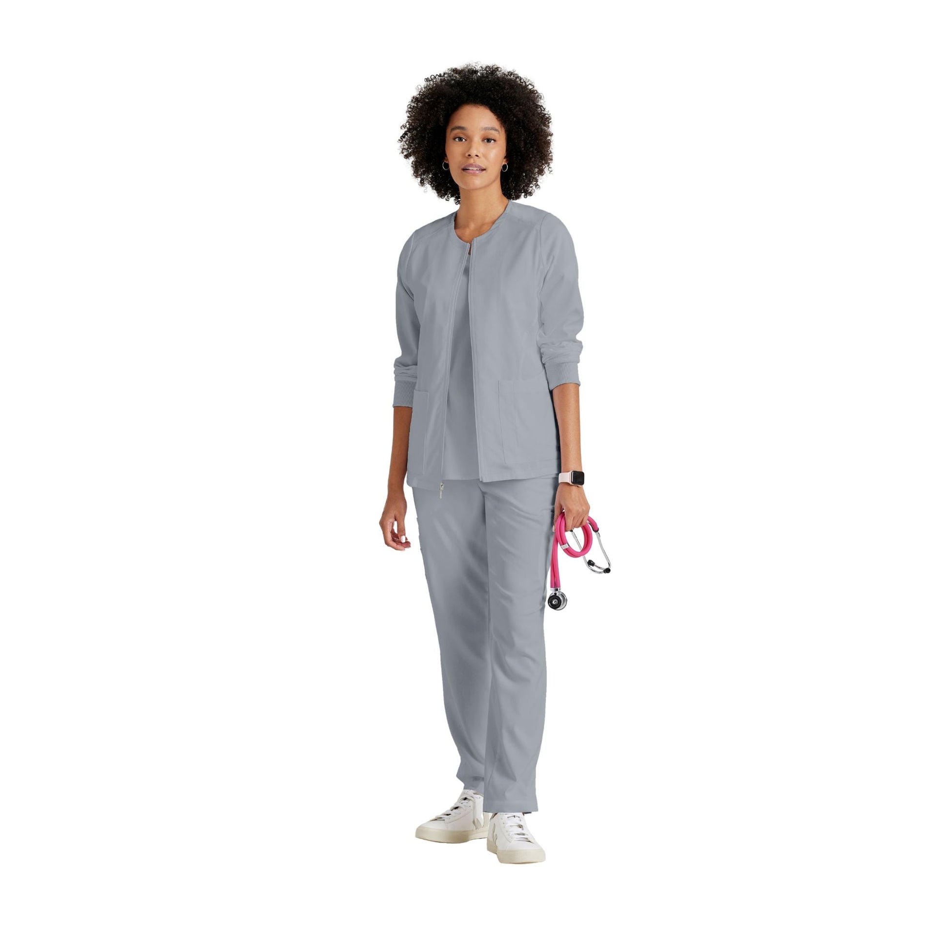 Mila - Veste médicale col rond - Femme - Grey's Anatomy Stretch Grey’s Anatomy 