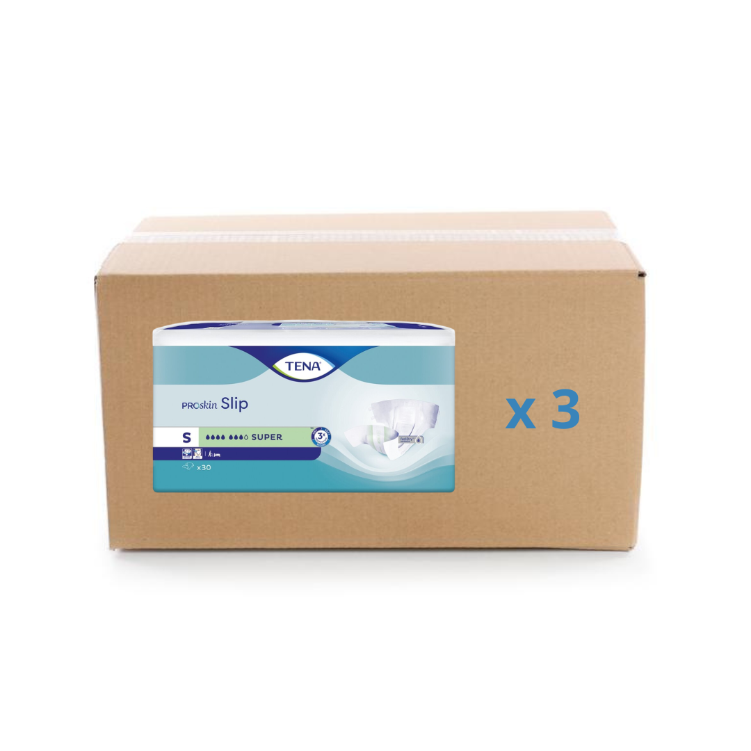 Pack 3x30/28U Tena Slip Proskin Super - 7 gouttes - 4 tailles - Tena - My Médical