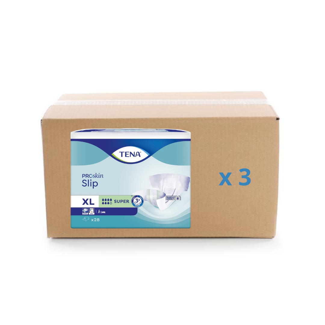 Pack 3x30/28U Tena Slip Proskin Super - 7 gouttes - 4 tailles - Tena - My Médical