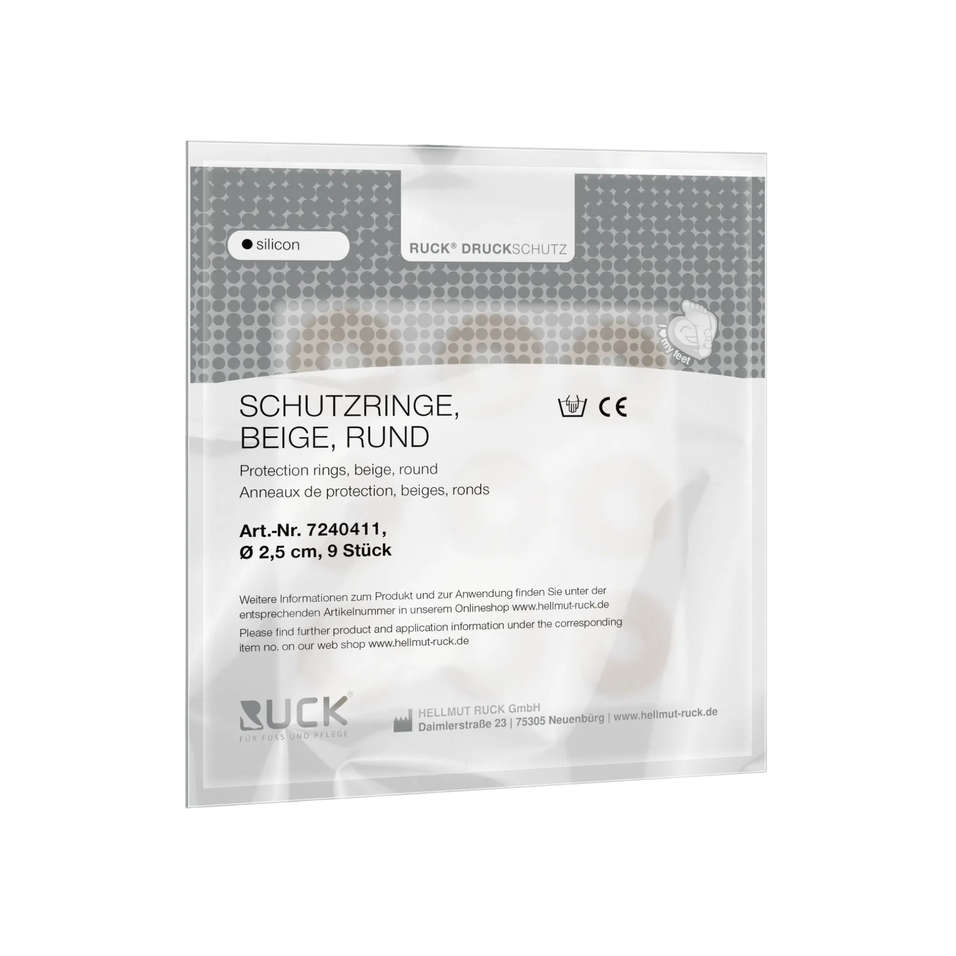 Padding - Anneaux de protection en silicone - Ø 2,5 cm - Ruck - My Médical