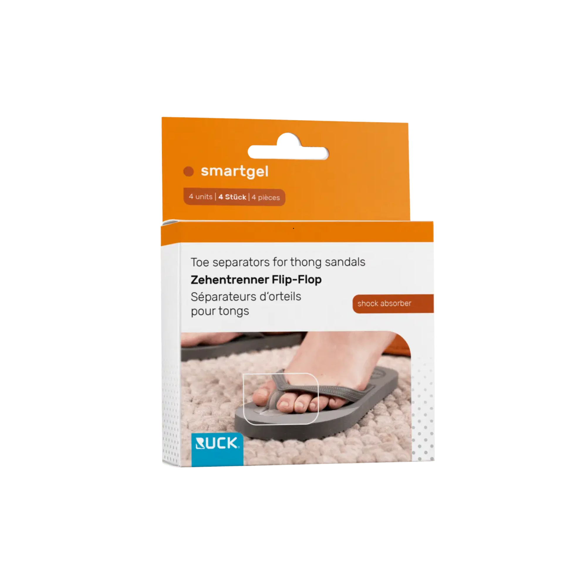 Protection pour chaussures ouverte - Evite les douleurs entre les orteils - 1 paire - Ruck