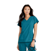 Purpose Top - Haut médical confortable et polyvalent - Col V - Femme - Barco Unify BARCO UNIFY