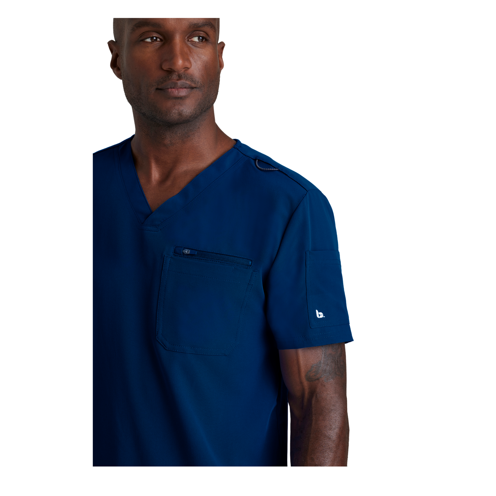Rally Top - Haut médical slim et élégant - Col V - Homme - Barco Unify BARCO UNIFY