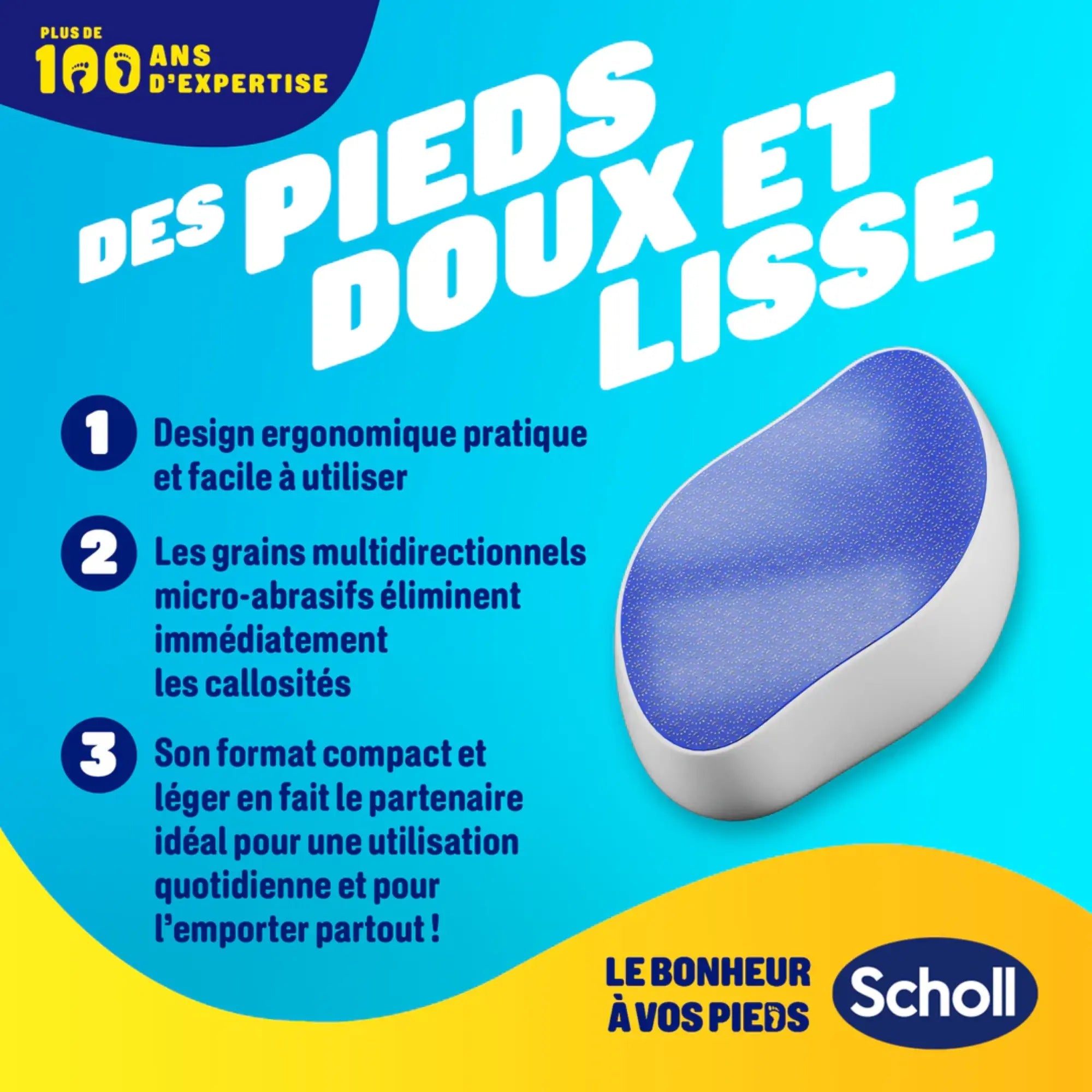 Râpe de Pédicurie - Anti-Callosités - Technologie Nano Verre - Scholl Scholl 
