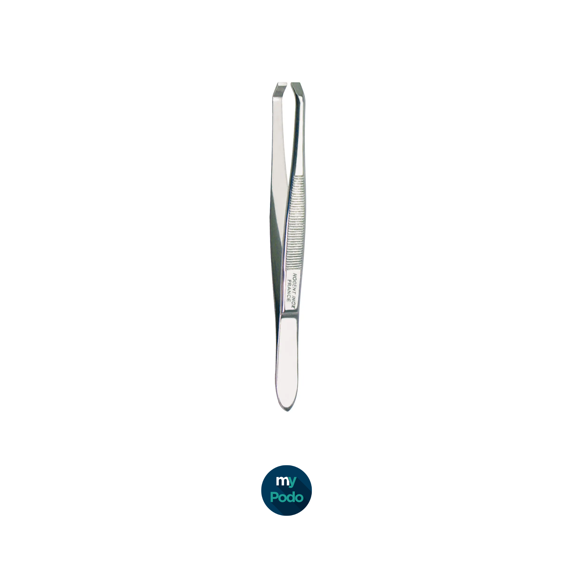 Pince à épiler forme crabe - Longueur : 9 cm - Inox brillant