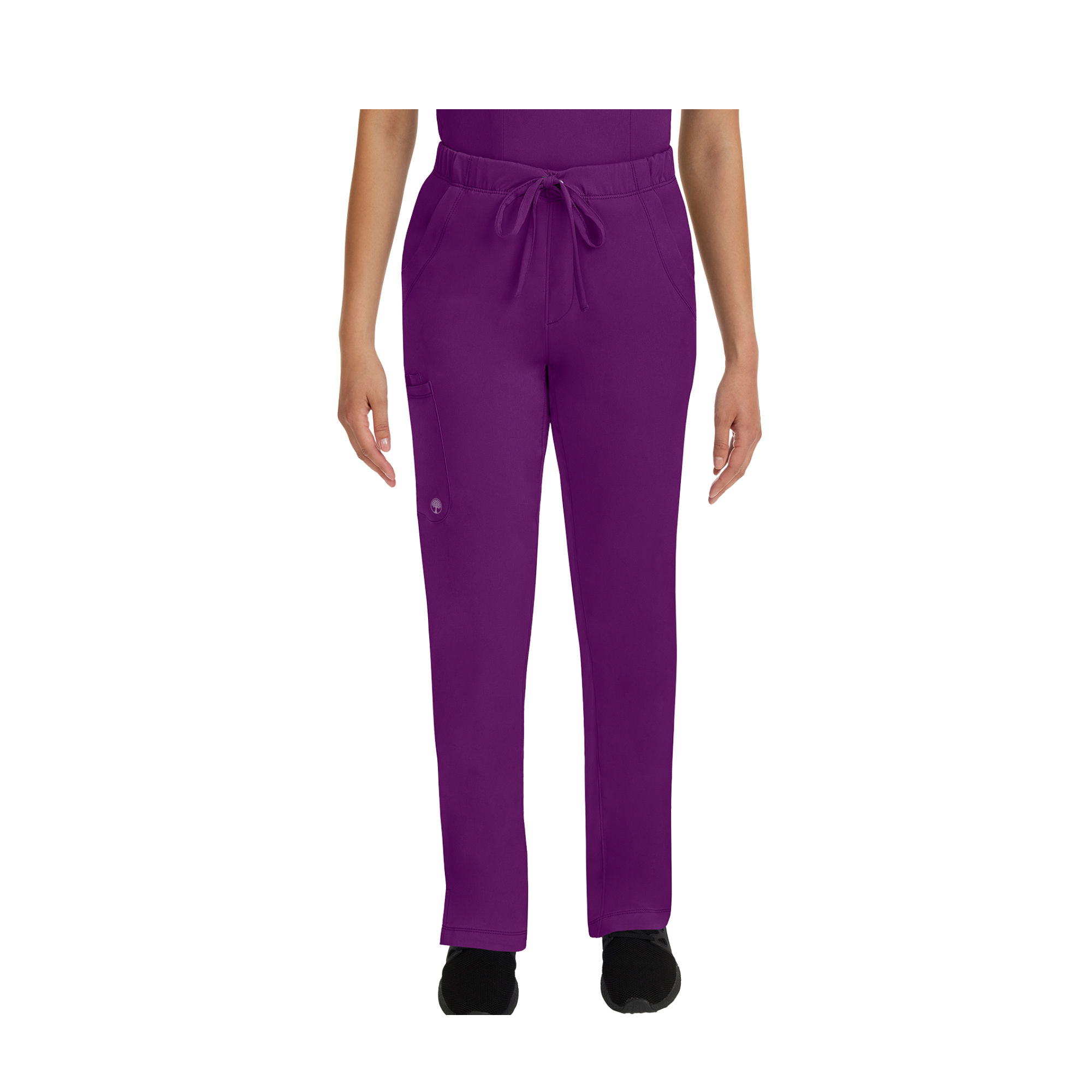 Rebecca - Pantalon évasé avec cordon de serrage - Femme - Healing Hands - 1 Healing Hands  Aubergine / 3XL