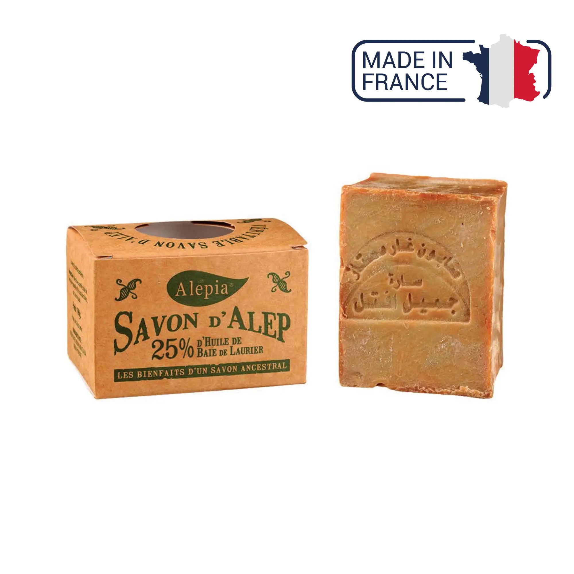 Aleppo soap 40% bay laurel - 190 g - Alépia