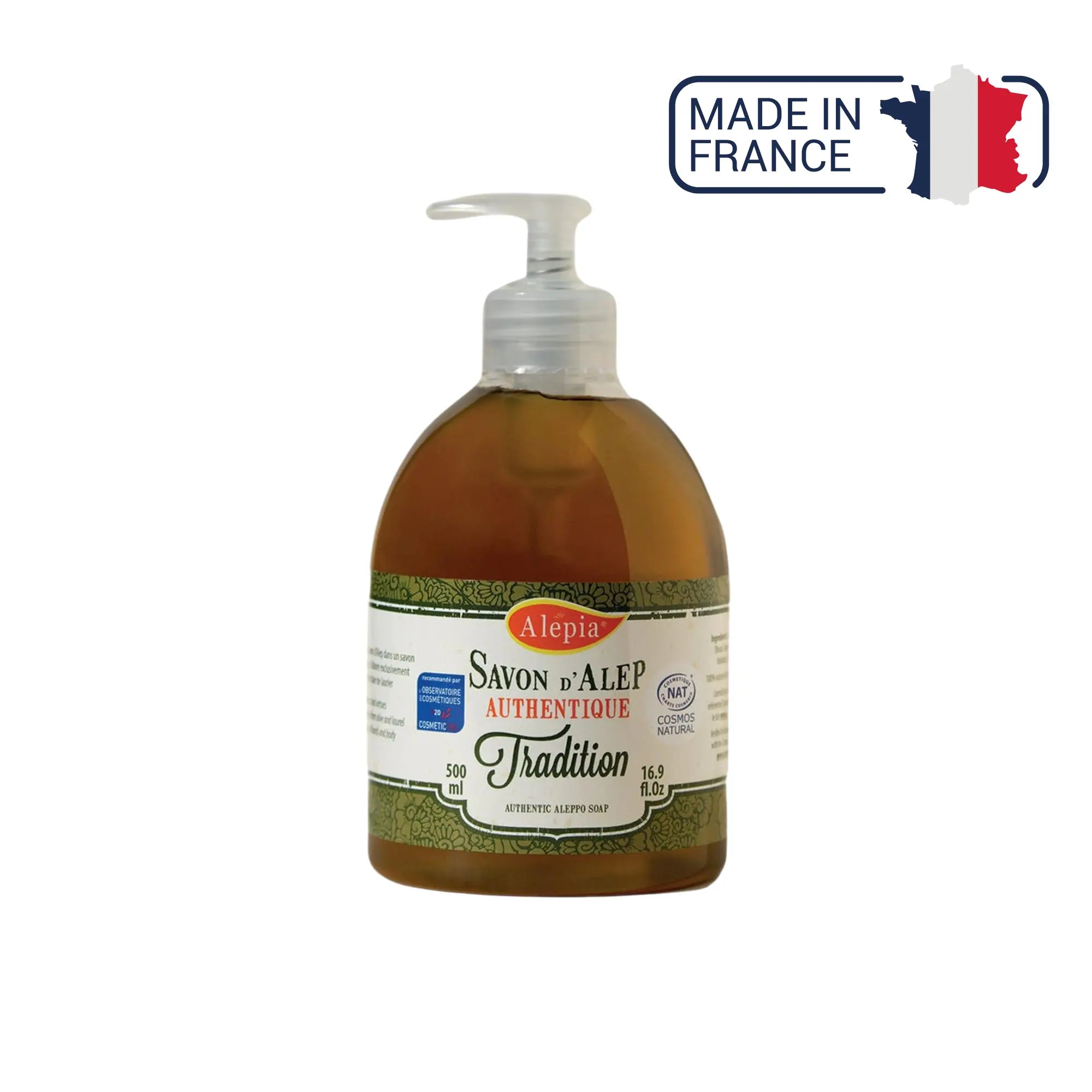 Authentic Aleppo Liquid Soap Tradition 1% Laurel - 500 mL - Alépia