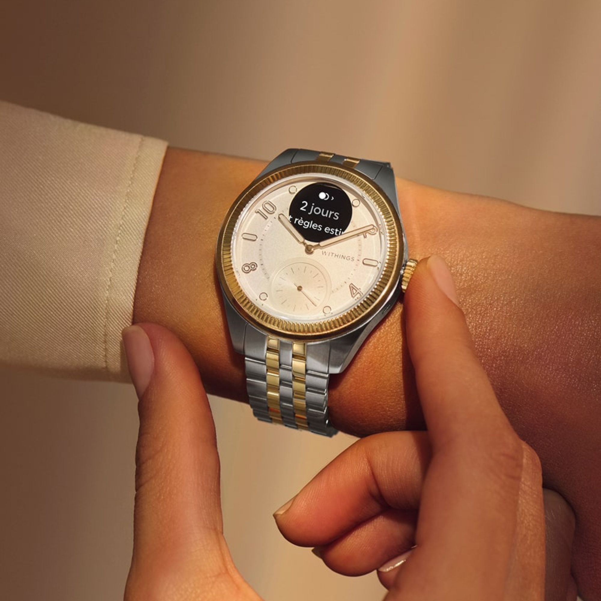 ScanWatch 2 Nova Brillant - Montre Hybride Connectée - 39 mm - 2 coloris - Withings - My Médical