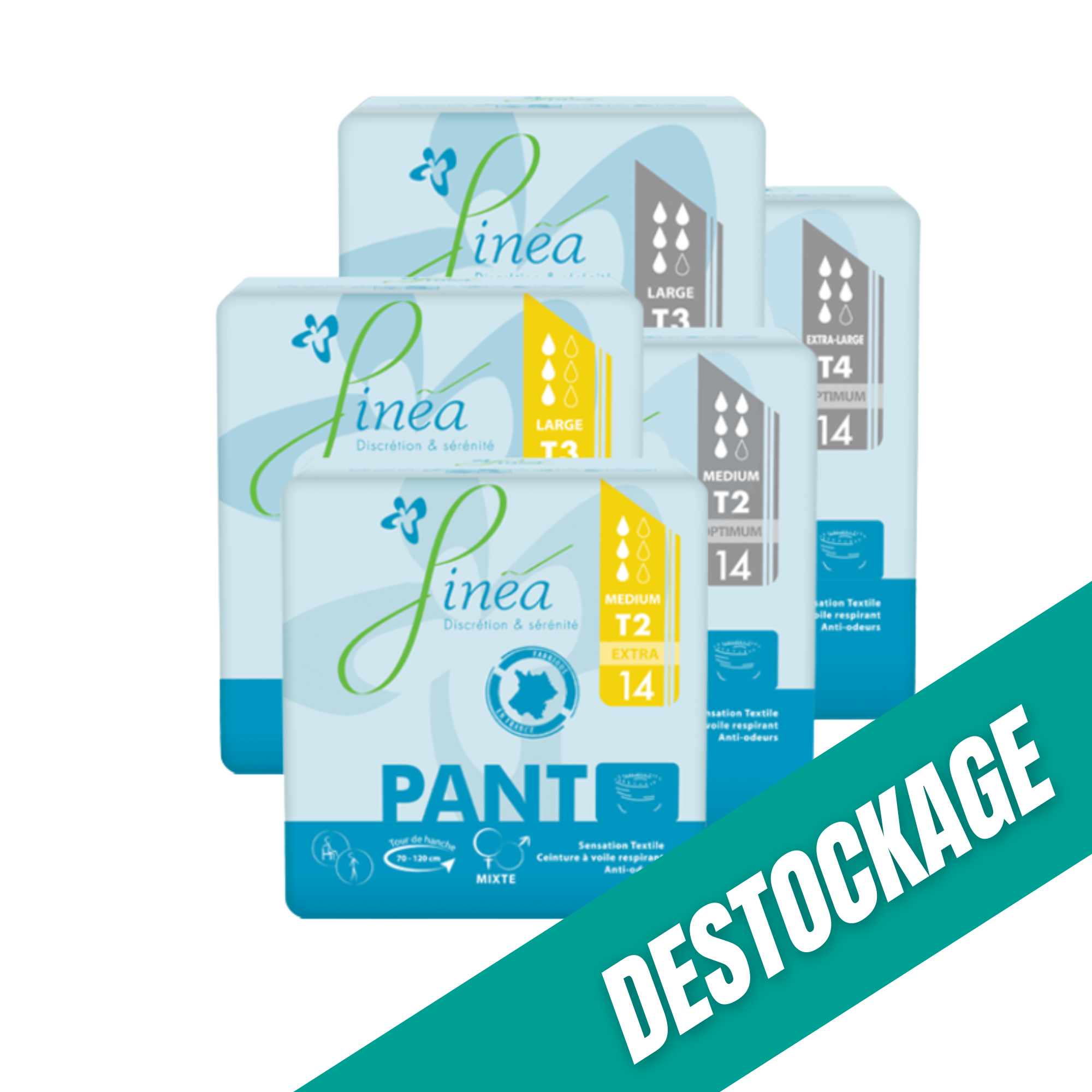 Sous-vêtement absorbant Finéa Pant - sachet de 14 pièces - Finéa // Destockage