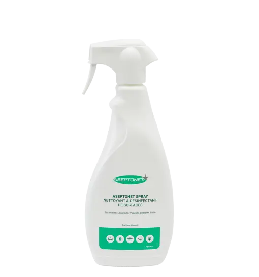 Spray nettoyant désinfectant surfaces et DM 750ml - ASEPTONET