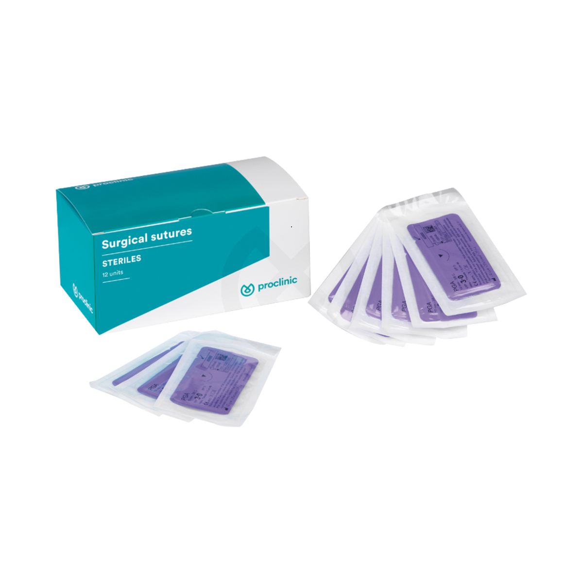 Sutures soie Non résorbable - Boîte de 12 - Plusieurs formats - Proclinic