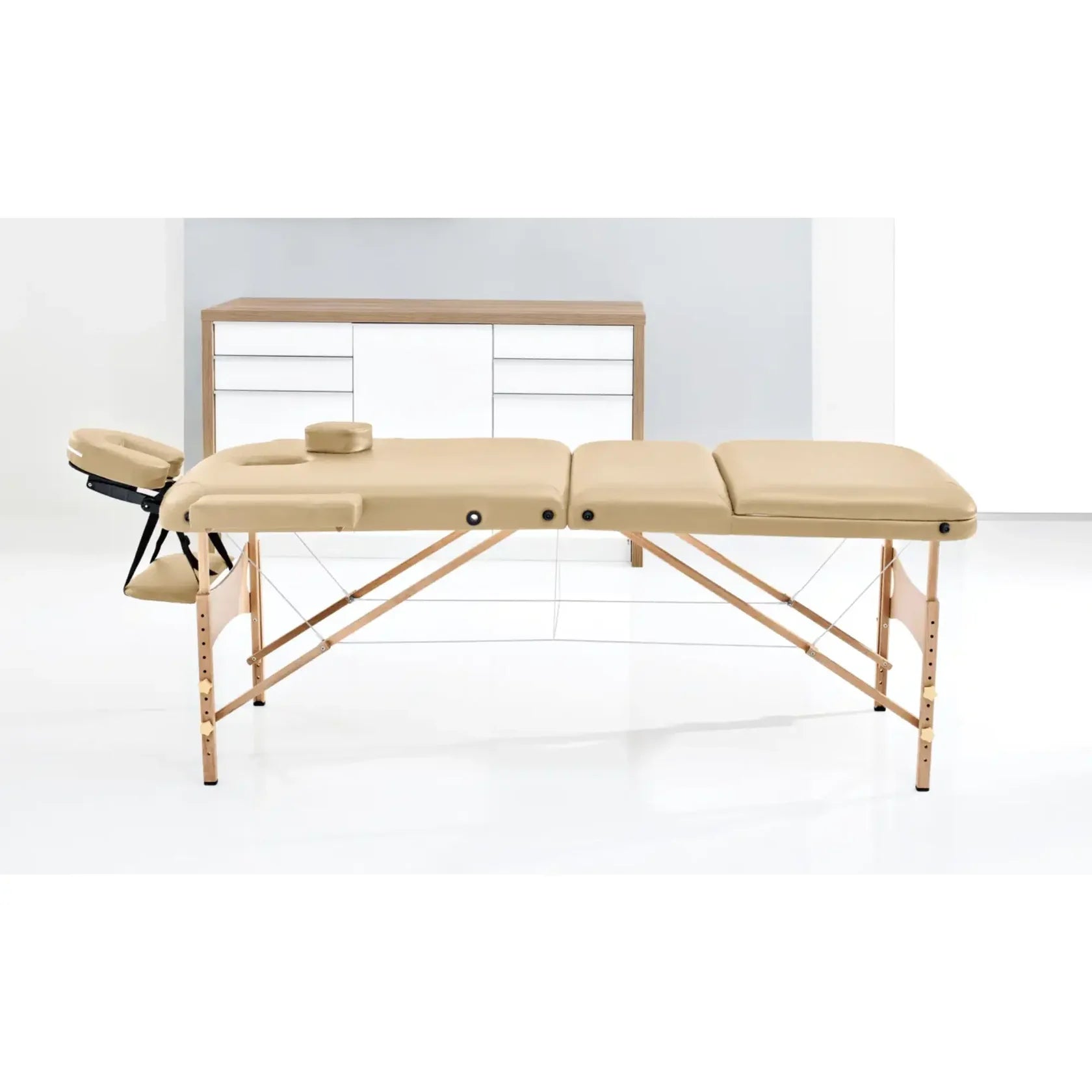 Mobile massage table - Beige or brown - Ruck