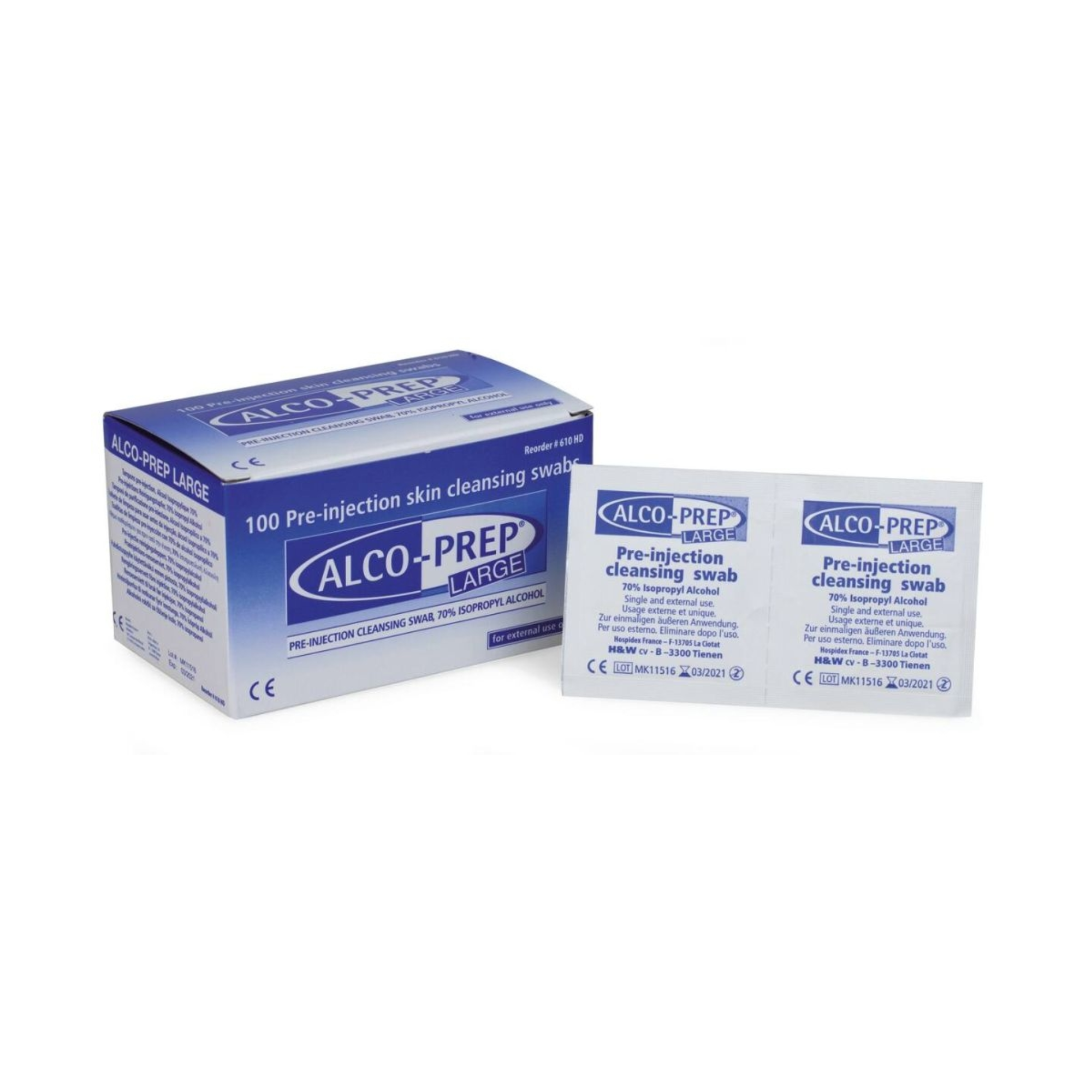 Alco-Prep Alcohol Swab (2 models) - HOSPIDEX