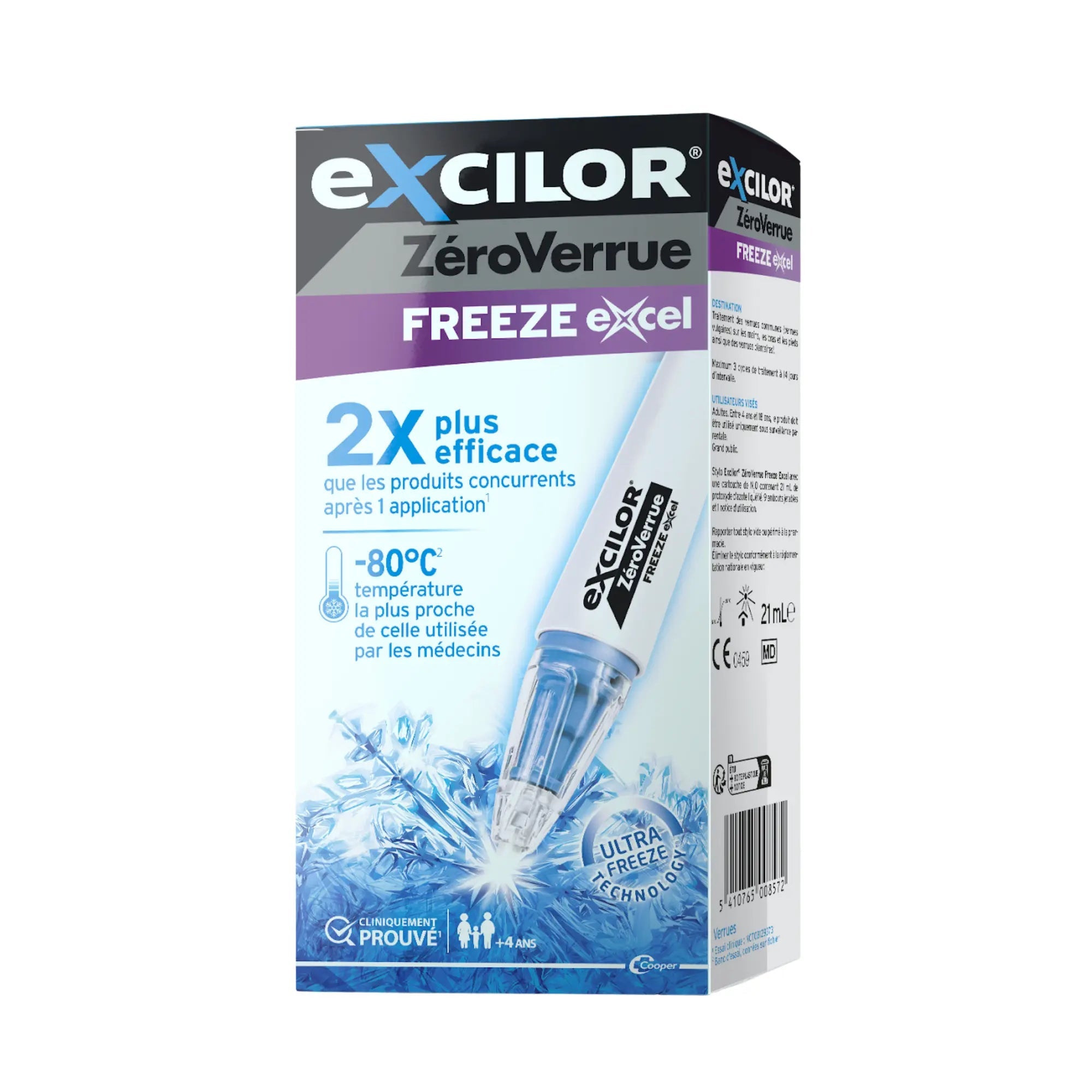 Traitement verrues ZéroVerrue Freeze - 2 contenances - Excilor Excilor 