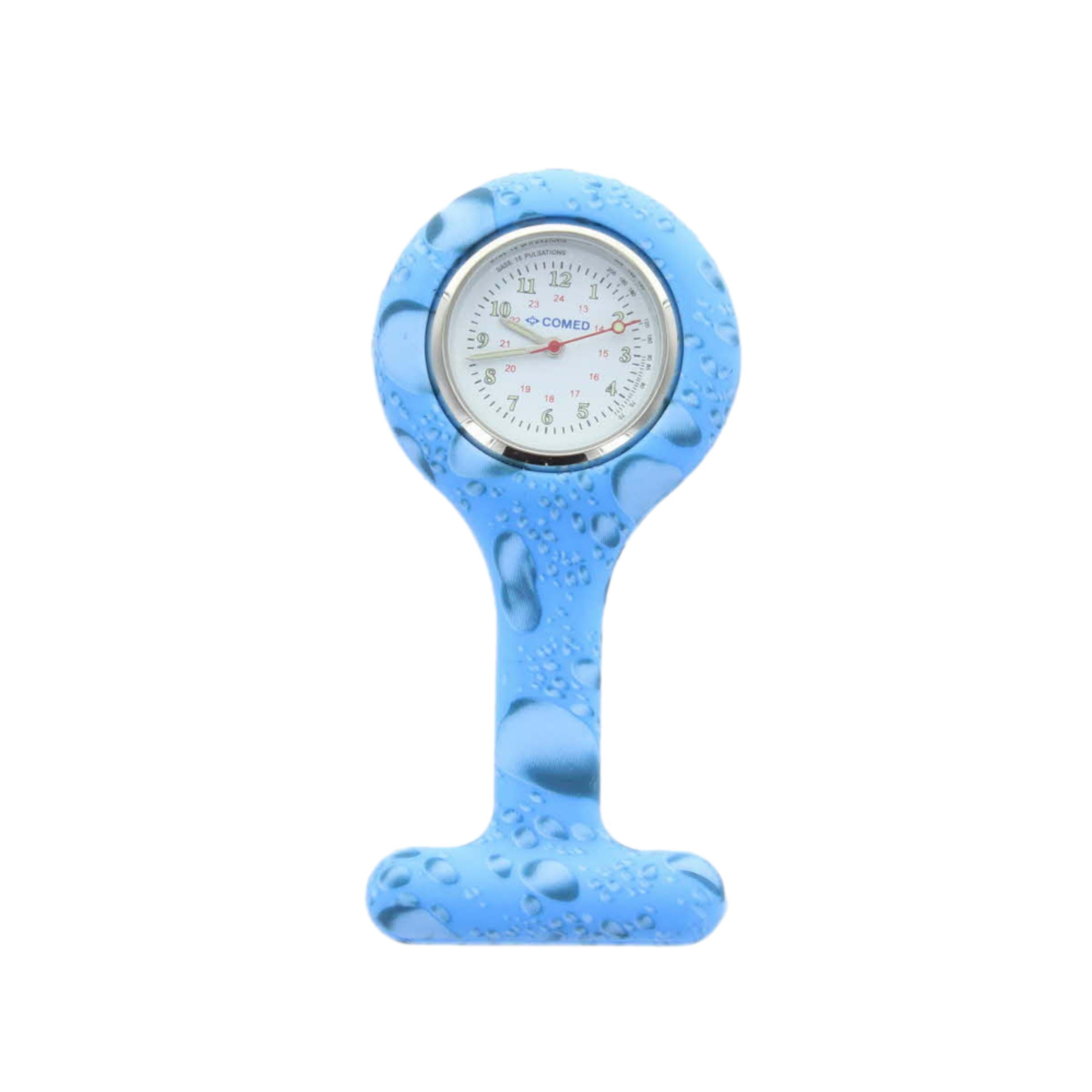 Montre infirmière en silicone - attache épingle de sécurité - 14 coloris - Comed - My Médical