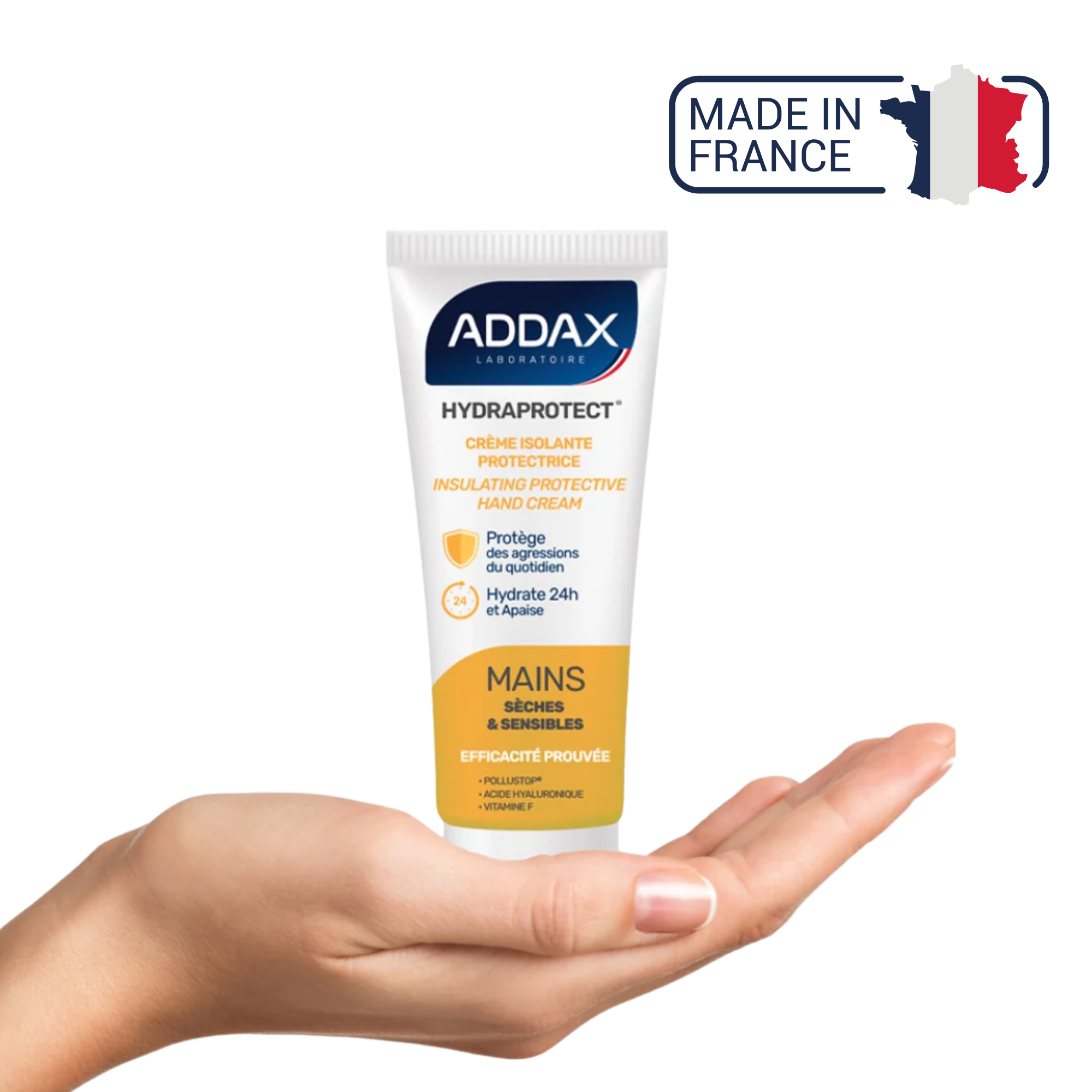 HYDRAPROTECT® - Crème mains isolante protectrice - 100 ml - Laboratoire Addax
