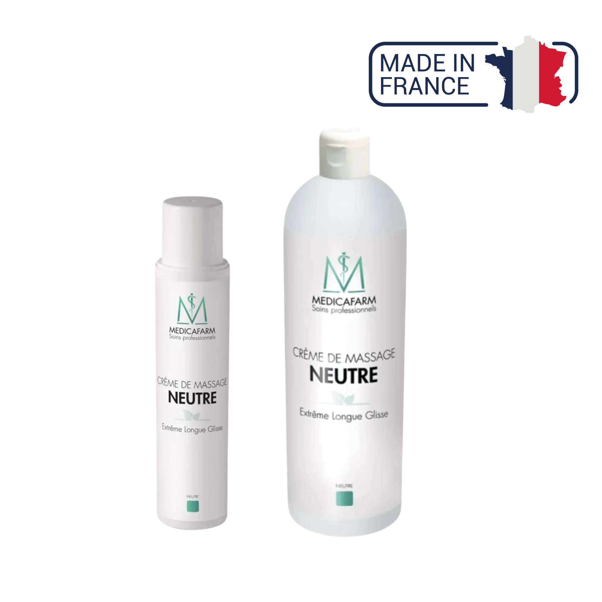 Crème de massage neutre premium extreme longue glisse - 250 ml ou 1 L - Medicafarm