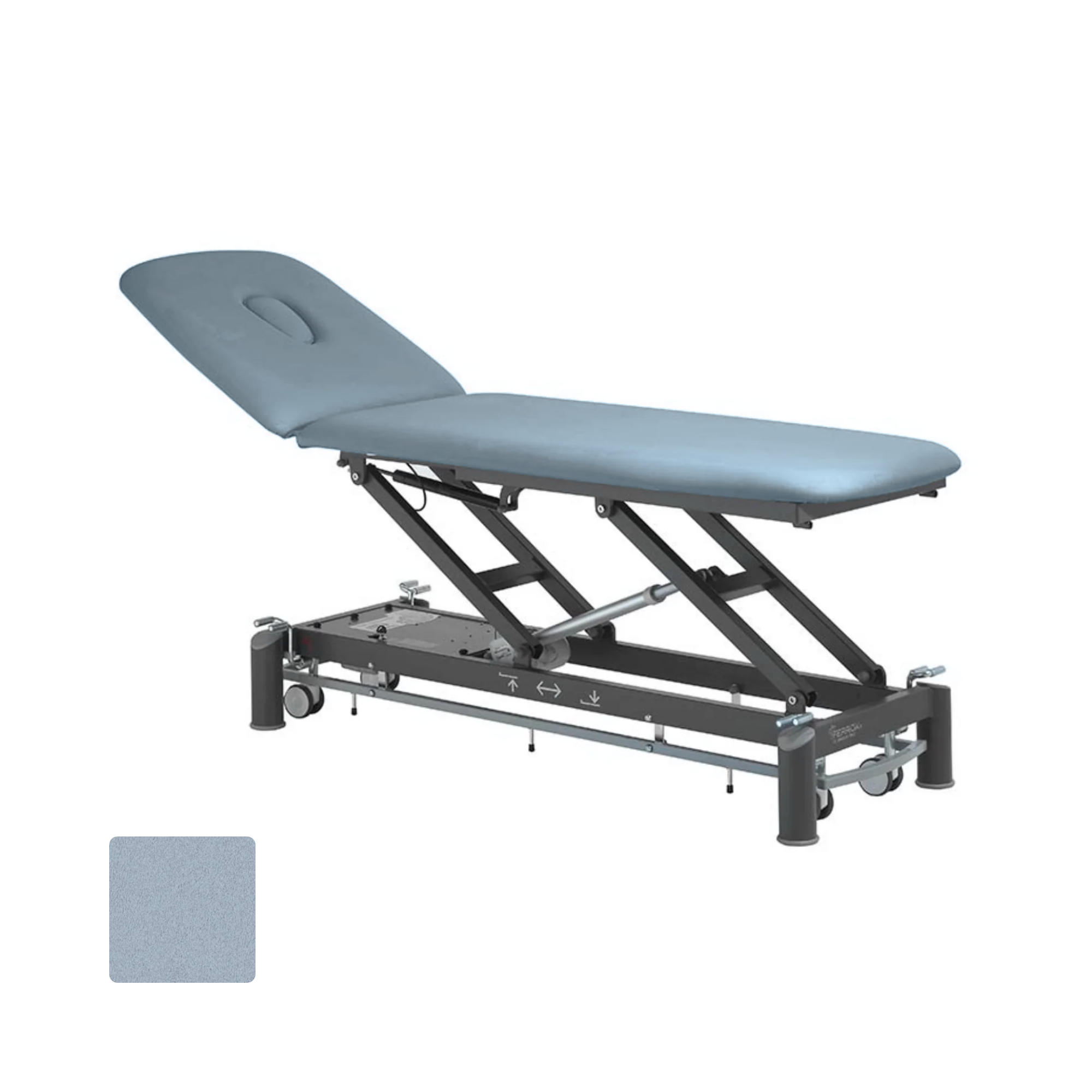 Electric physiotherapy table - Picasso Club - castors + control frame - Ferrox