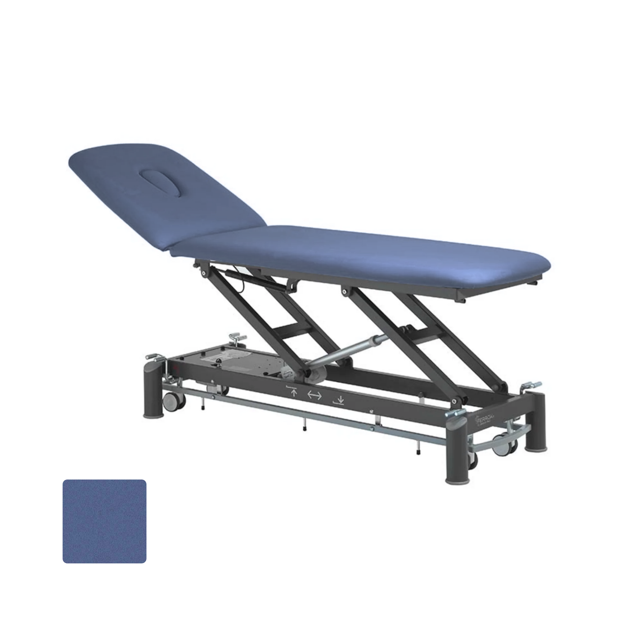 Electric physiotherapy table - Picasso Club - castors + control frame - Ferrox