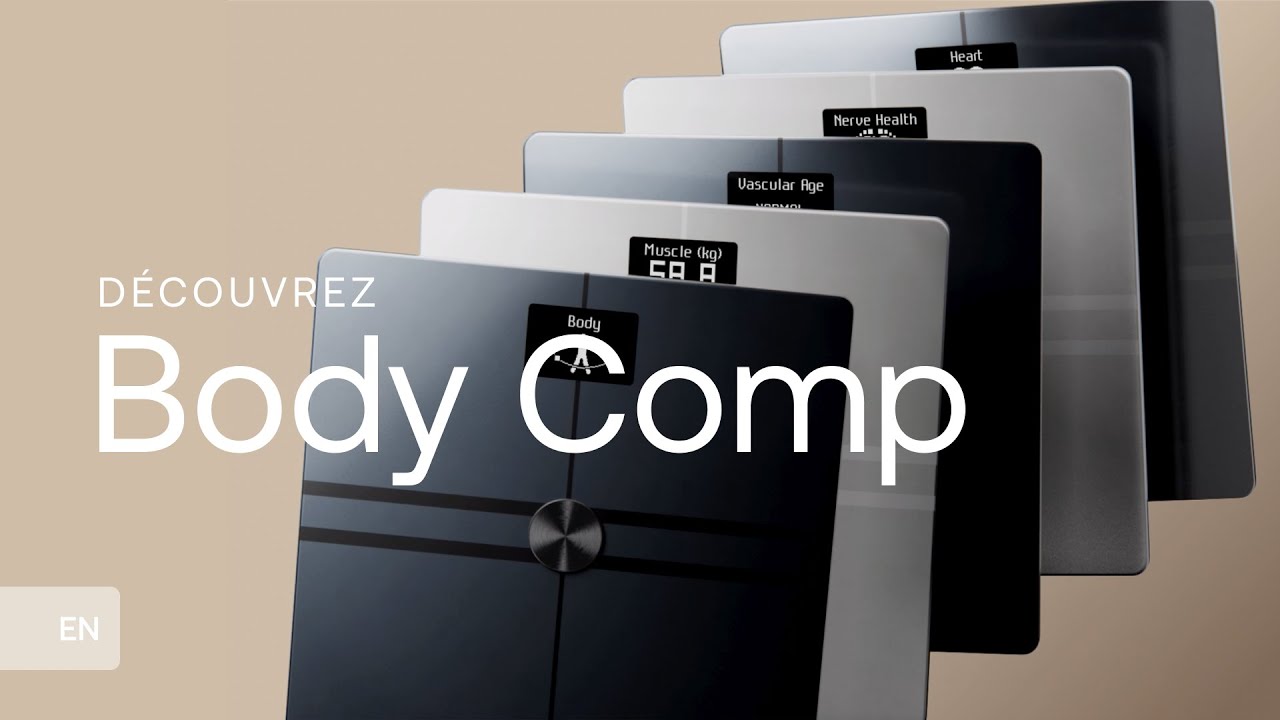 Charger la vidéo : Balance Body Comp Connectée Intelligente - Check-up puissant - Deux coloris - Withings