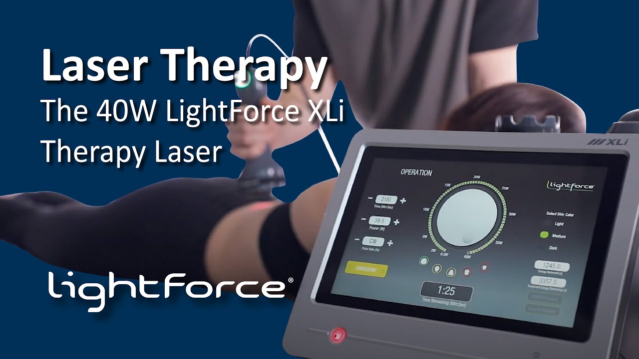 Load video: Lightforce® XLi 40W Thérapie laser - Chattanooga®