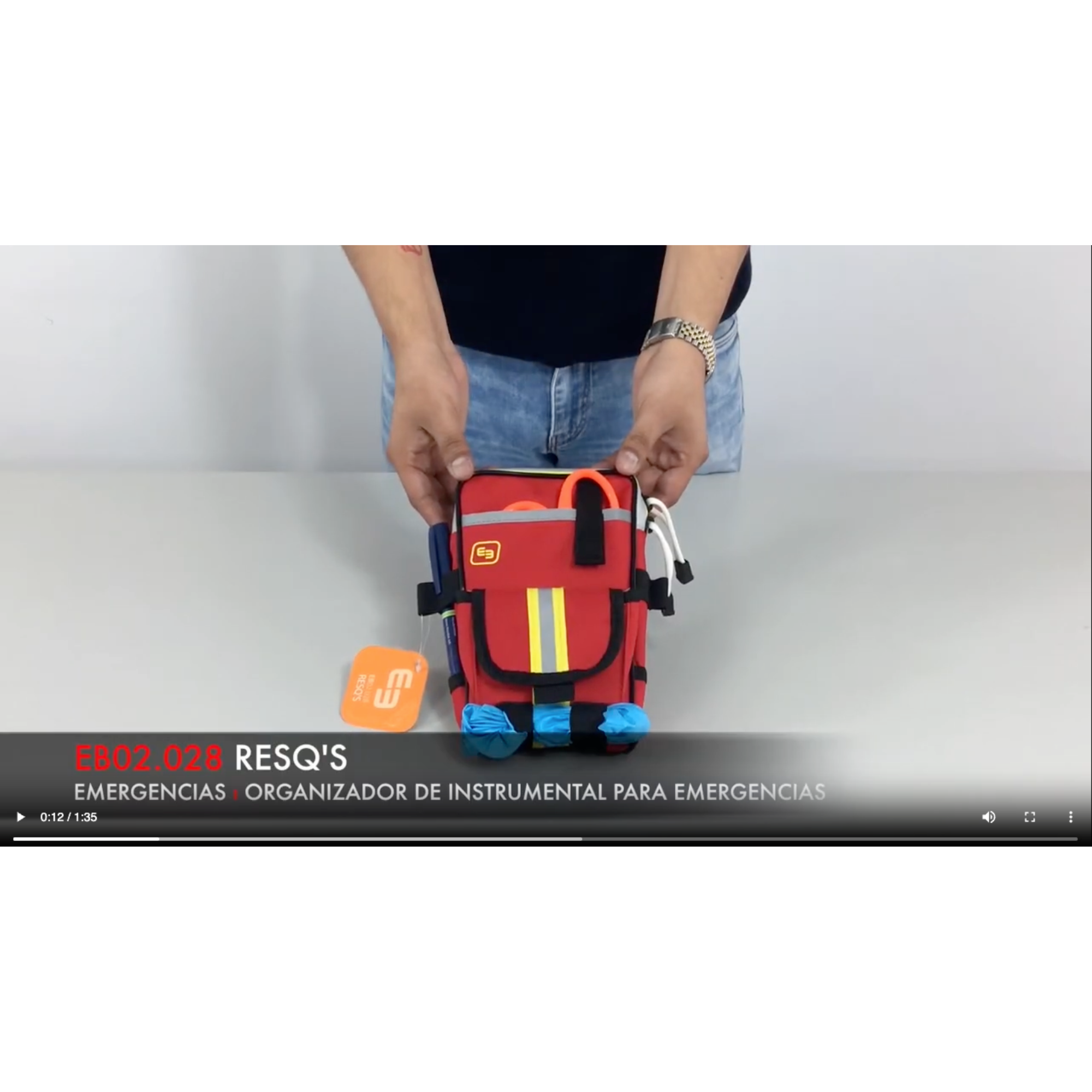 Charger la vidéo : Étui pour instruments d&#39;urgence - RESQ - rouge - Elite Bags