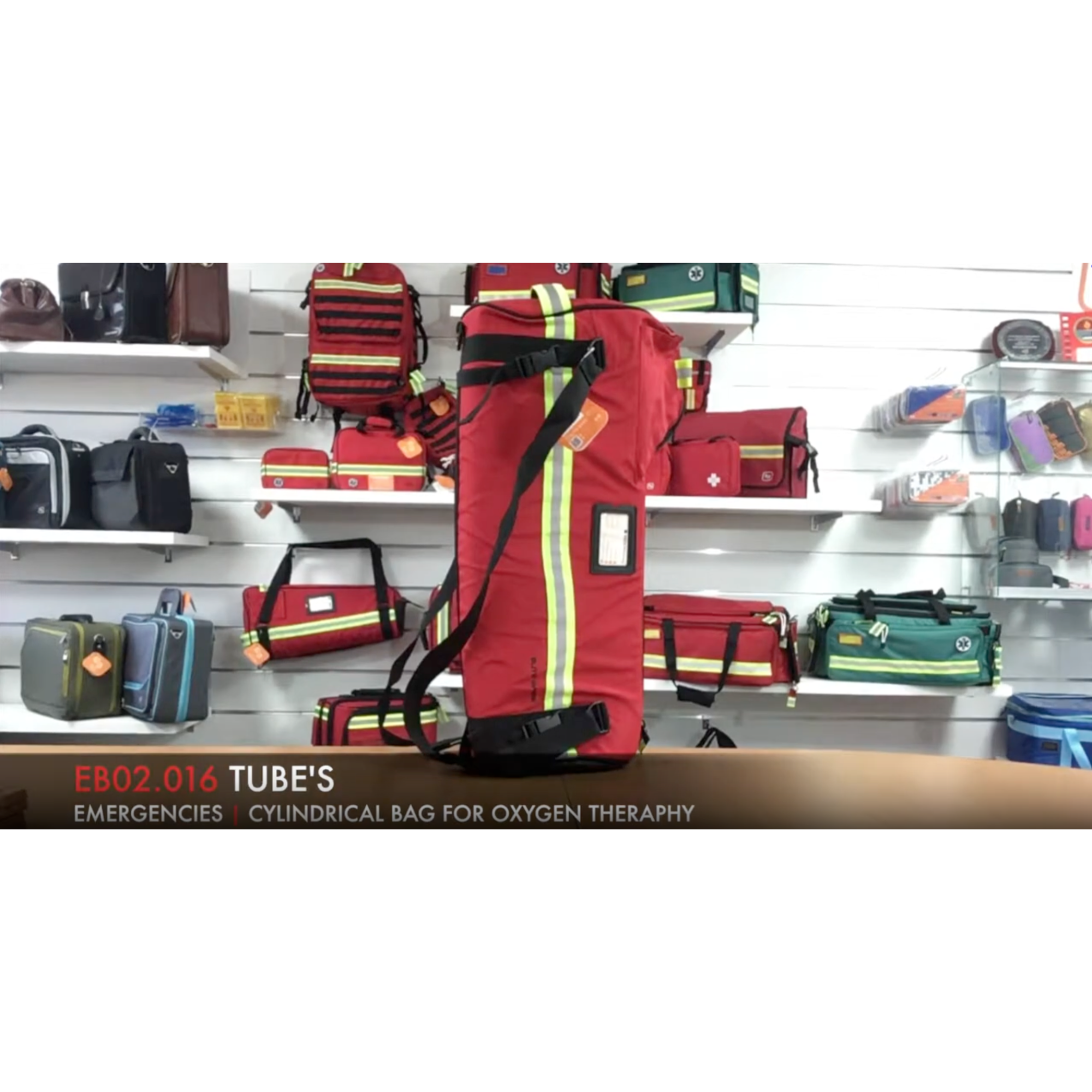 Load video: Sac cylindrique - TUBE - pour l’oxygénothérapie - 3 à 5 L - 3 modèles - Elite Bags