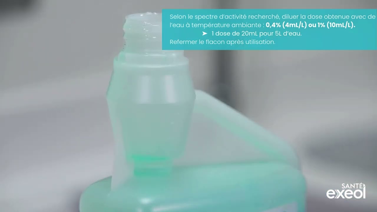 Charger la vidéo : Exeol Sept E2 - Détergent désinfectant enzymatique pH neutre - Sodel